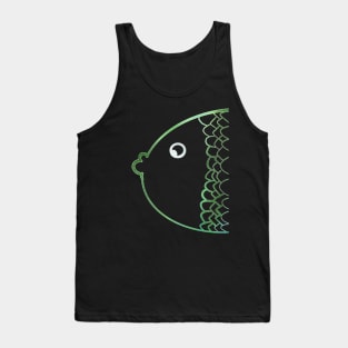 Colorful karp rainbow green Tank Top